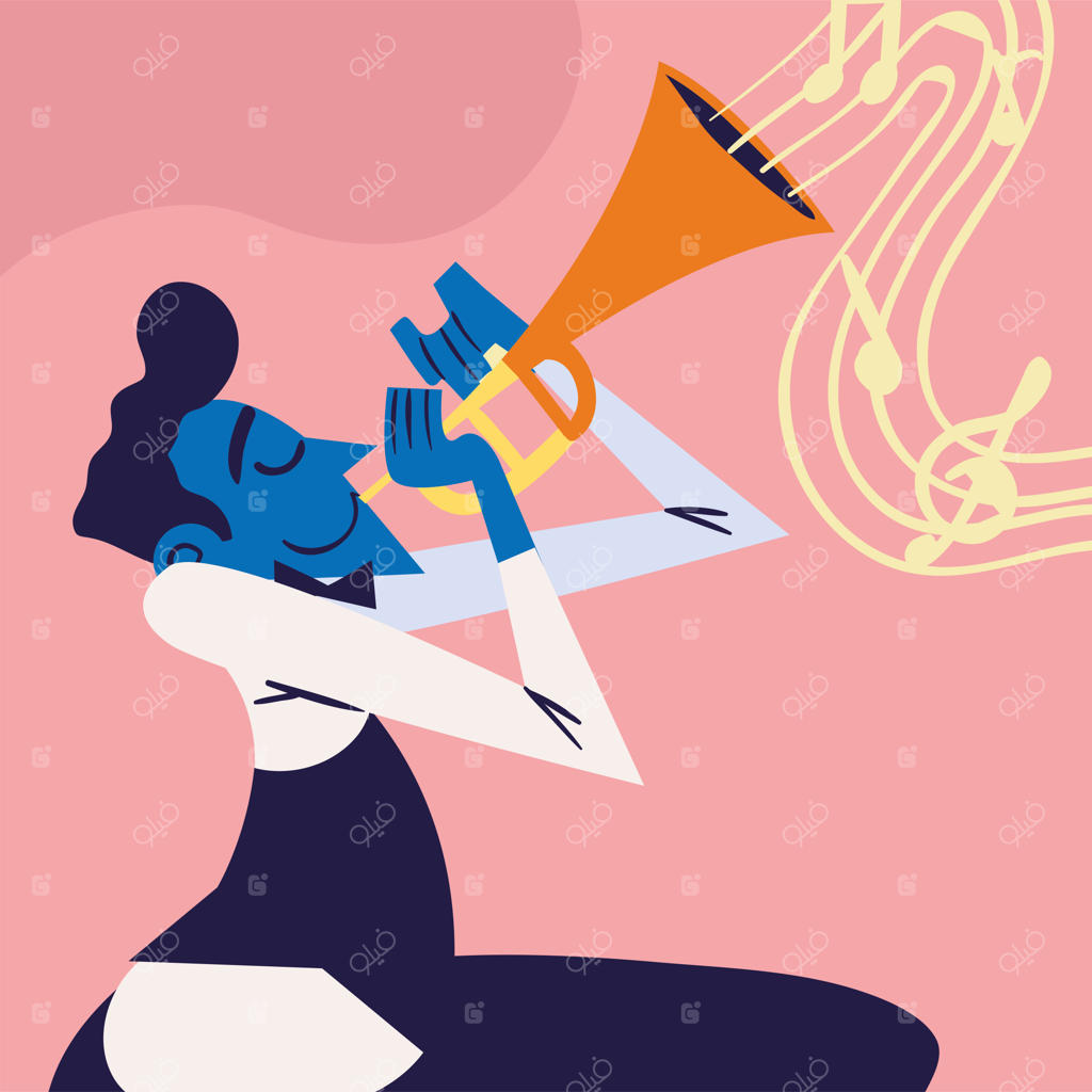 نوازنده با ترومپت