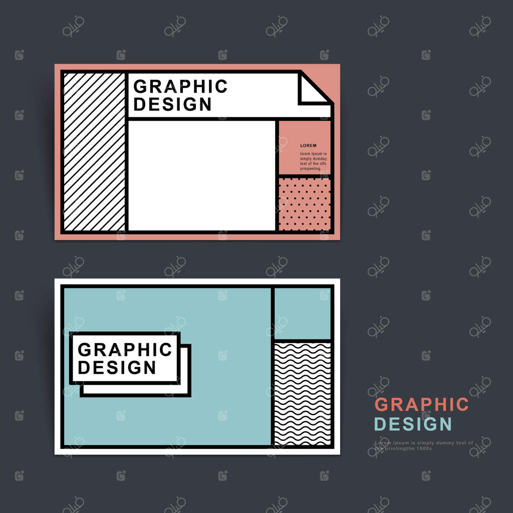 طراحی قالب کارت ویزیت خلاقانه به سبک تخت