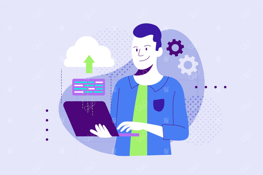 تصویرسازی دستی با طراحی تخت برای SaaS