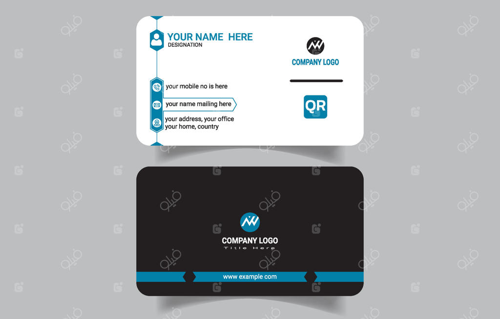 قالب کارت ویزیت کلاسیک شرکتی