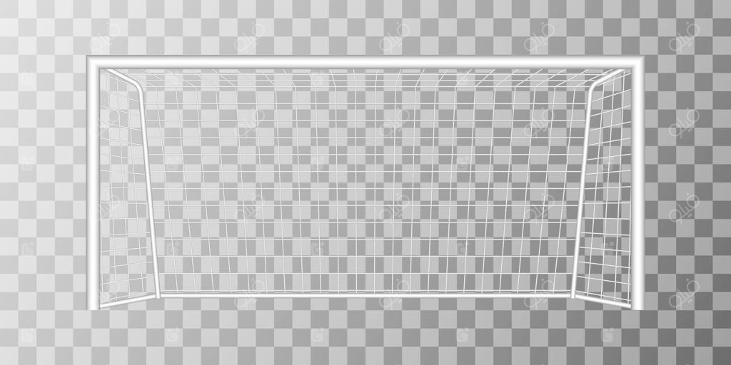 دروازه فوتبال با پس‌زمینه شفاف