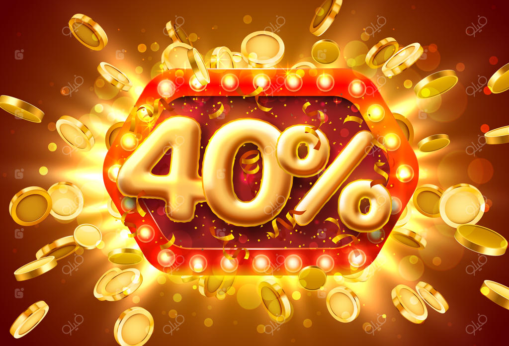 بنر حراج: ۴۰٪ تخفیف با سکه‌های پرنده