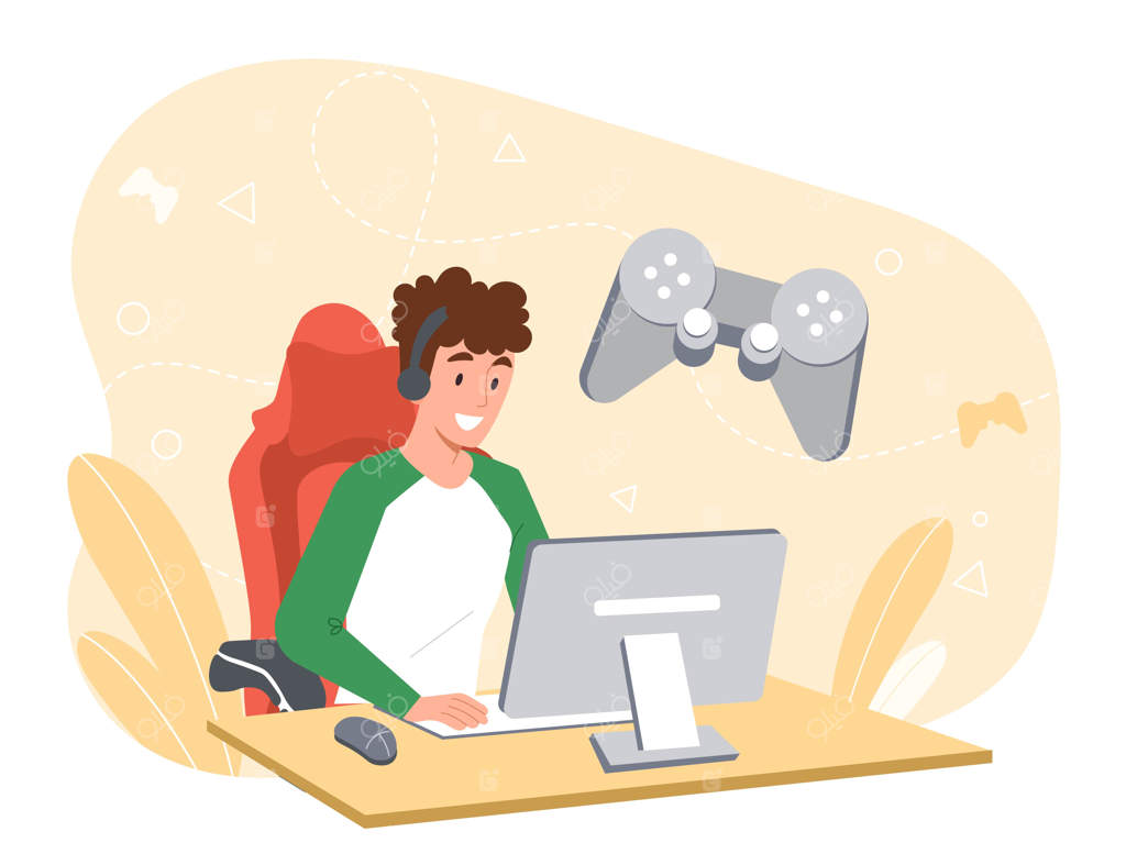 پسری که بازی می‌کند