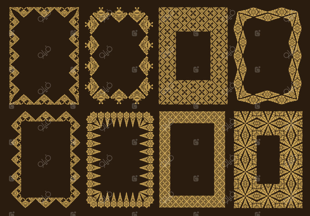 قاب‌های طلایی تزئینی شیک