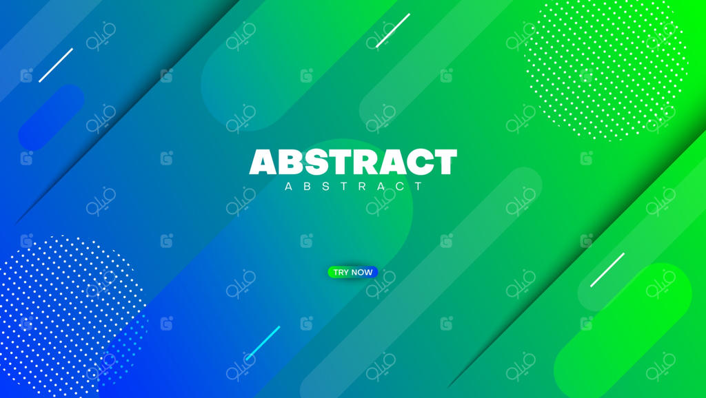 پس‌زمینه گرادینت آبی و سبز با طرح نیم‌تنه‌ای