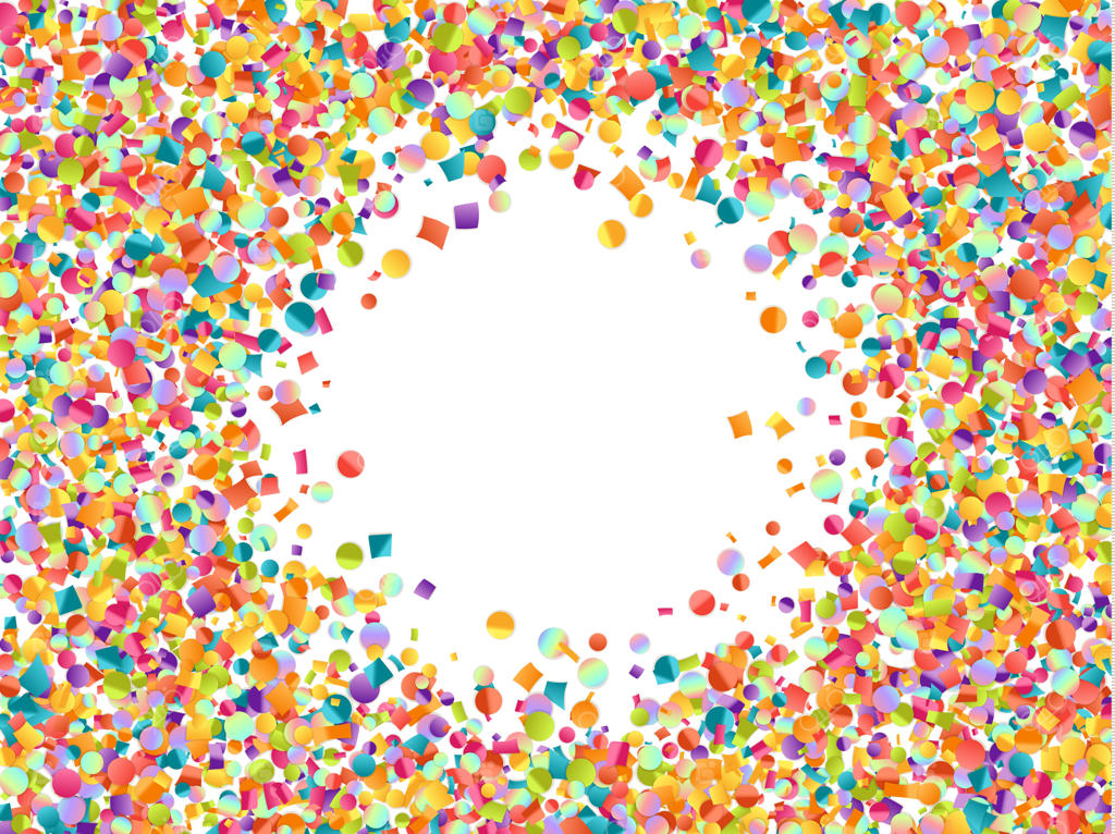 جشن بافت پس‌زمینه‌ای از کاغذهای رنگی و نوارهای مارپیچی. بافت رنگارنگ و شادمانی