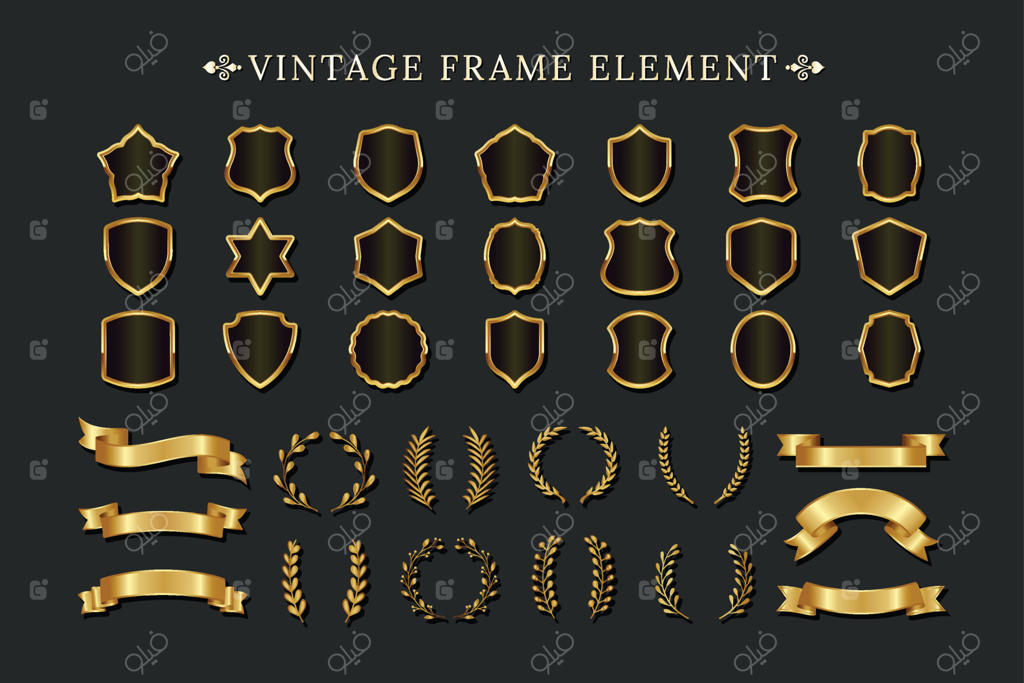 مجموعه‌ای از قاب‌های کلاسیک و قدیمی