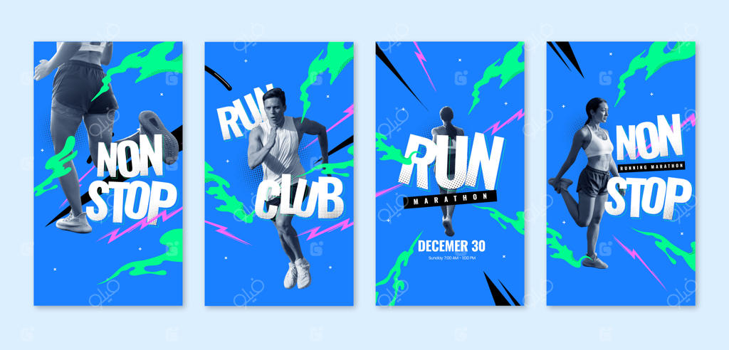 طرح قالب باشگاه دویدن