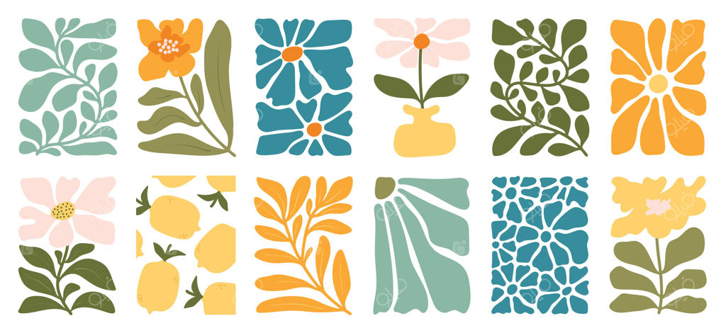 طرح‌های گل‌دار رنگارنگ برای