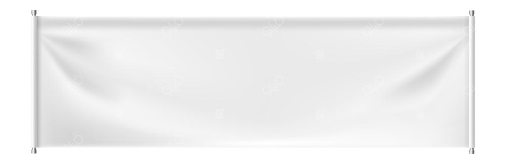 بنر سفید قابل تنظیم برای رویدادها و تبلیغات - وکتور حرفه‌ای
