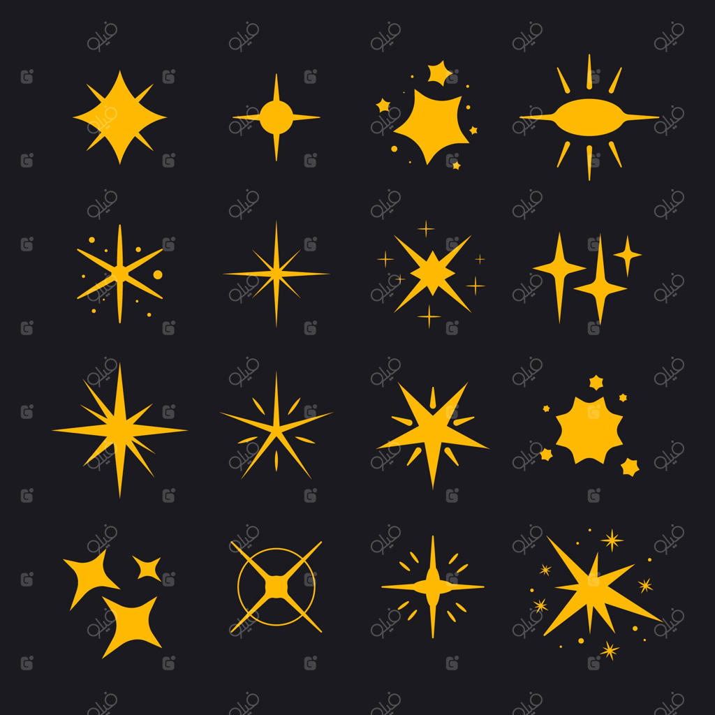 مجموعه‌ای از ستاره‌های براق و درخشان