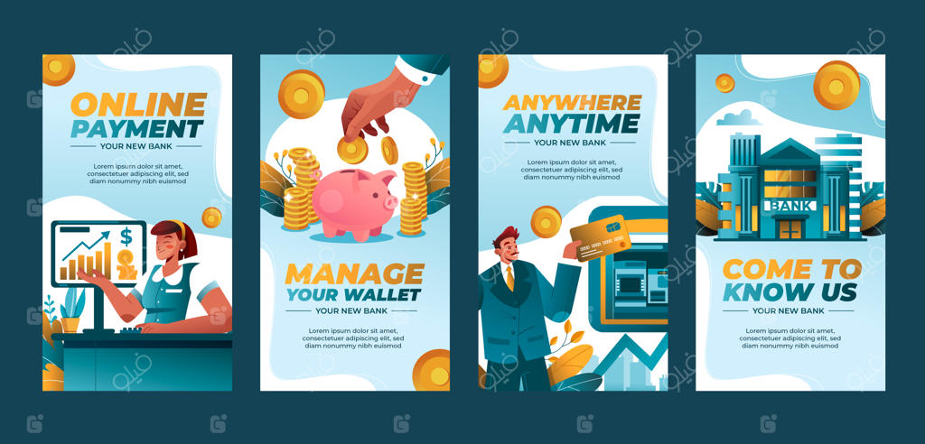 مفهوم پرداخت گرادیان برای استوری‌های اینستاگرام