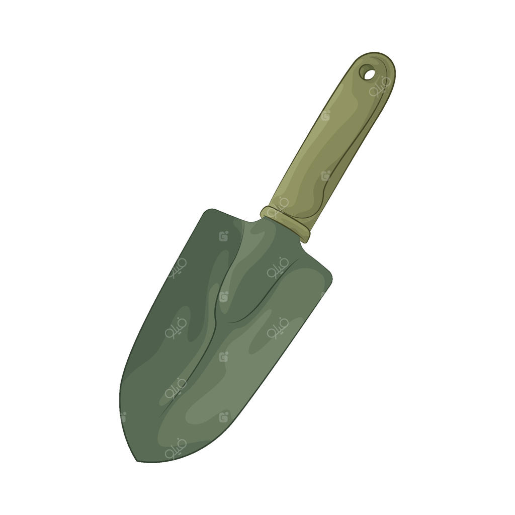 تصویری از بیلچه باغبانی