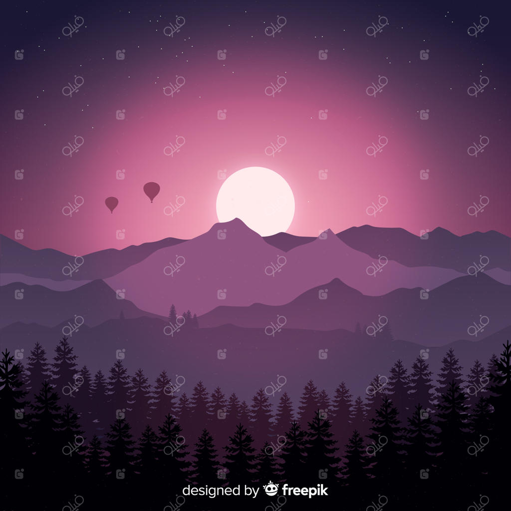 پس‌زمینه طبیعی و صاف با منظره