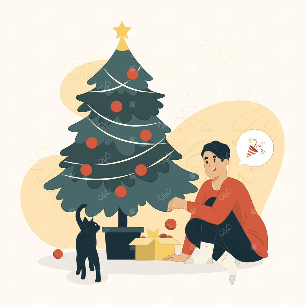 طرح مفهومی درخت کریسمس