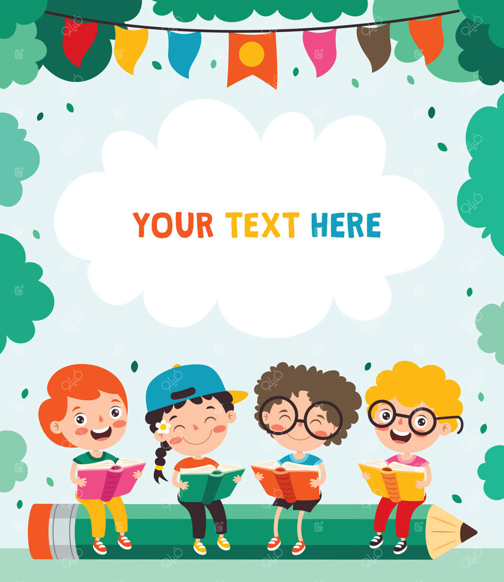 کودکانی که بر روی مداد کتاب می‌خوانند