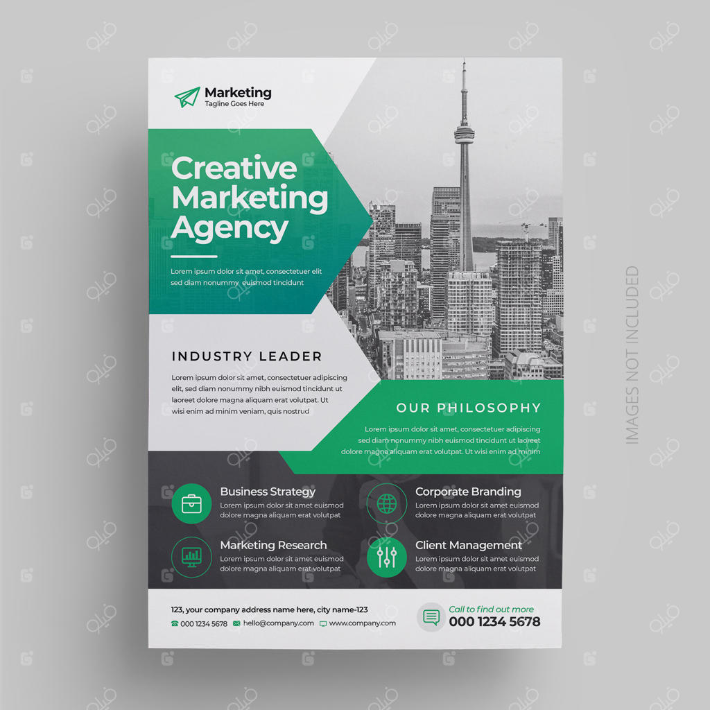 قالب تراکت شرکتی و تجاری