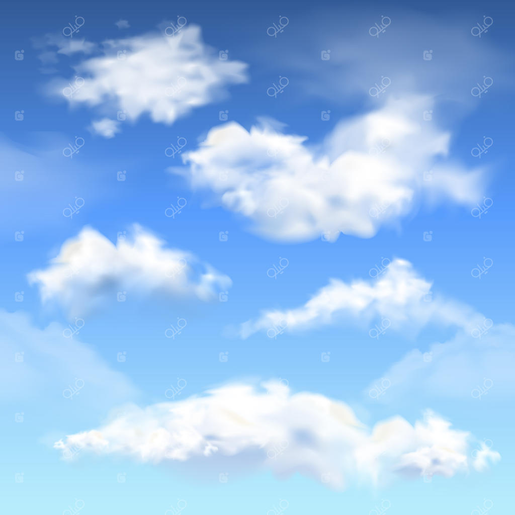 مجموعه تصویرسازی ابرهای واقعی