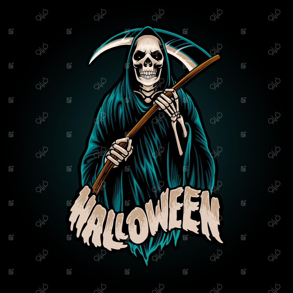 تصویر نماد هالووین: فرشته مرگ