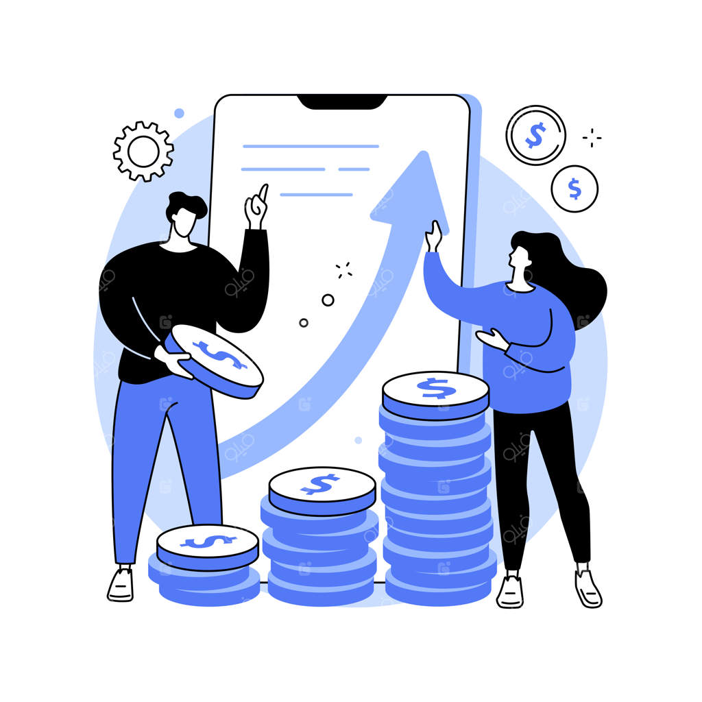 مفهوم کلی سرمایه‌گذاری - تصویرسازی برداری