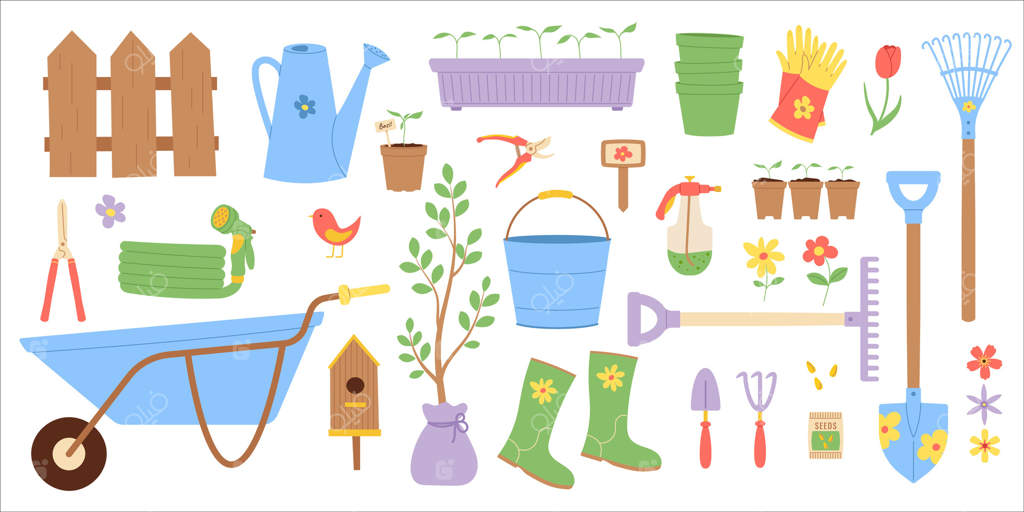 مجموعه ابزار باغبانی: طراحی، نگهداری گیاهان و پروژه‌های کشاورزی فصلی