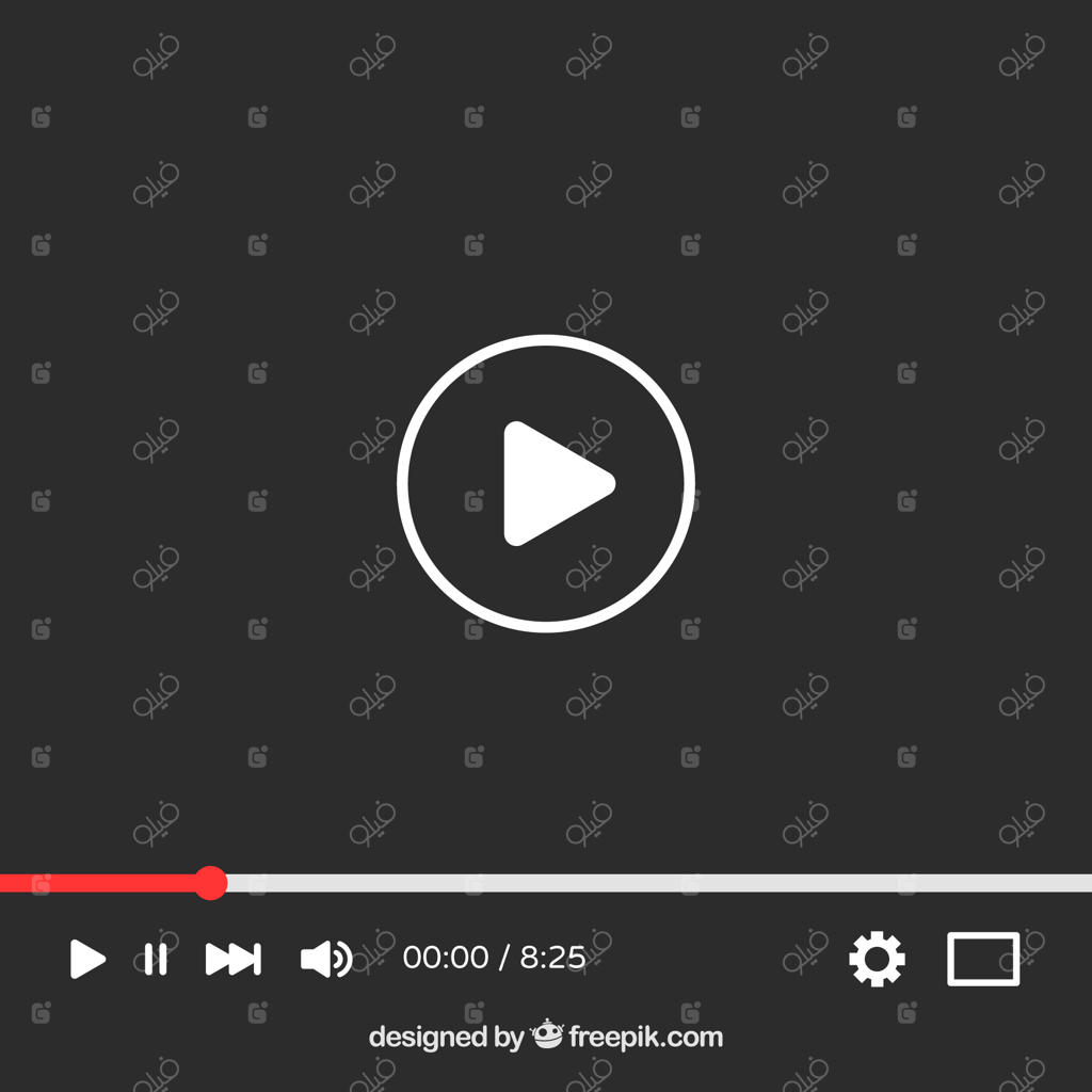 پخش‌کننده یوتیوب با طراحی ساده و مدرن