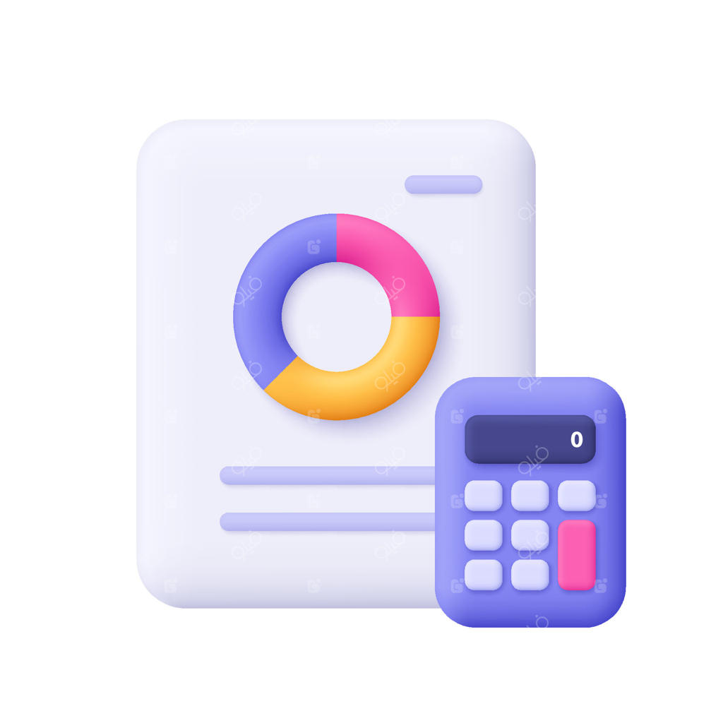 نمایش بصری داده‌ها با نمودار دایره‌ای و ماشین حساب حرفه‌ای وکتور