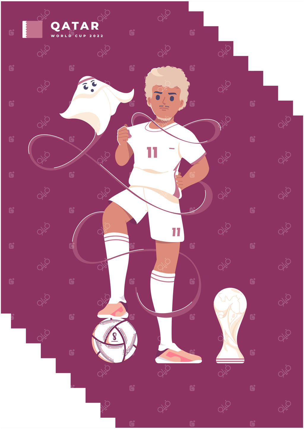 قالب بنر کمپین بازی جوانمردانه فوتبال