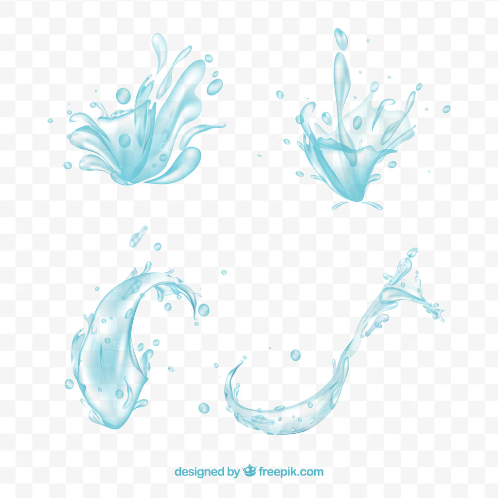 مجموعه‌ای از پاشیدن‌های آب