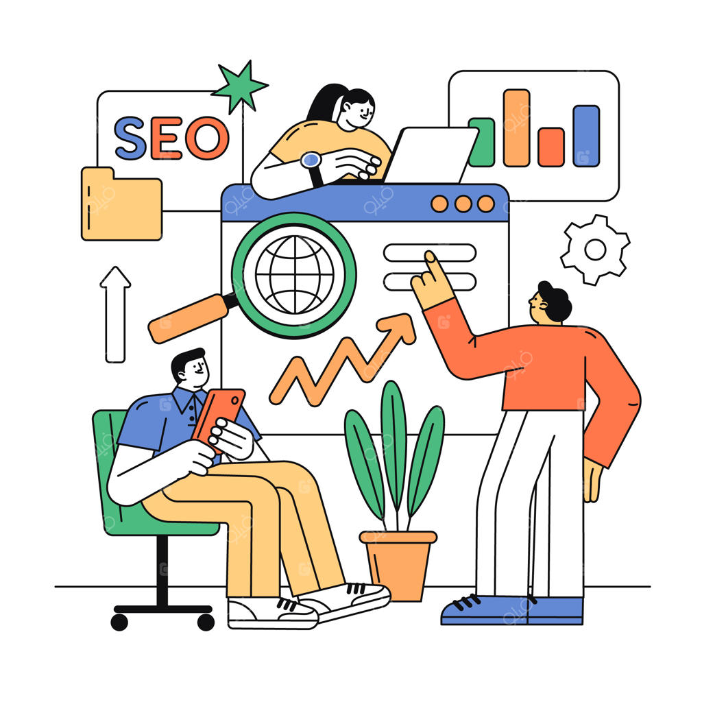 تصویرسازی از استراتژی سئو و بازاریابی دیجیتال