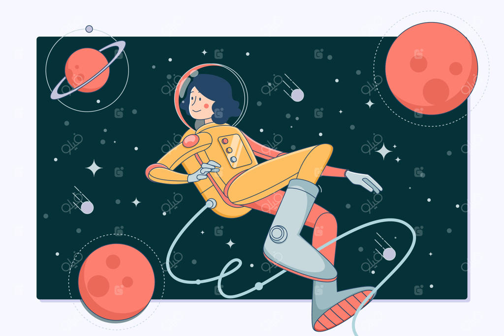 فضانورد در فضا