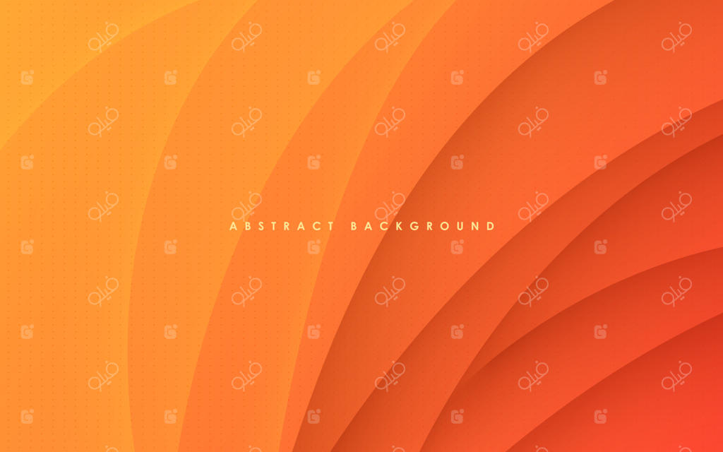 پس‌زمینه با شکل‌های انتزاعی نارنجی با نور و سایه و نقاط نیم‌تنه. فایل وکتور EPS10