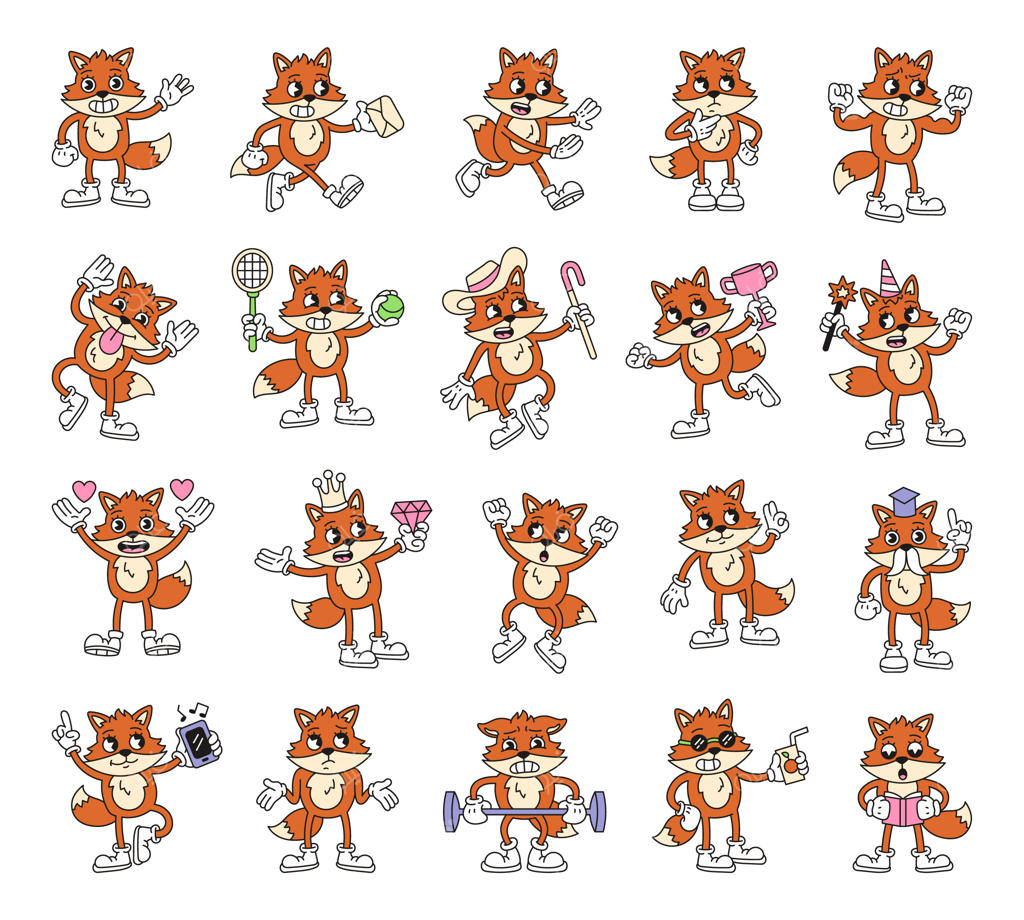 شخصیت‌های کارتونی روباه با احساسات