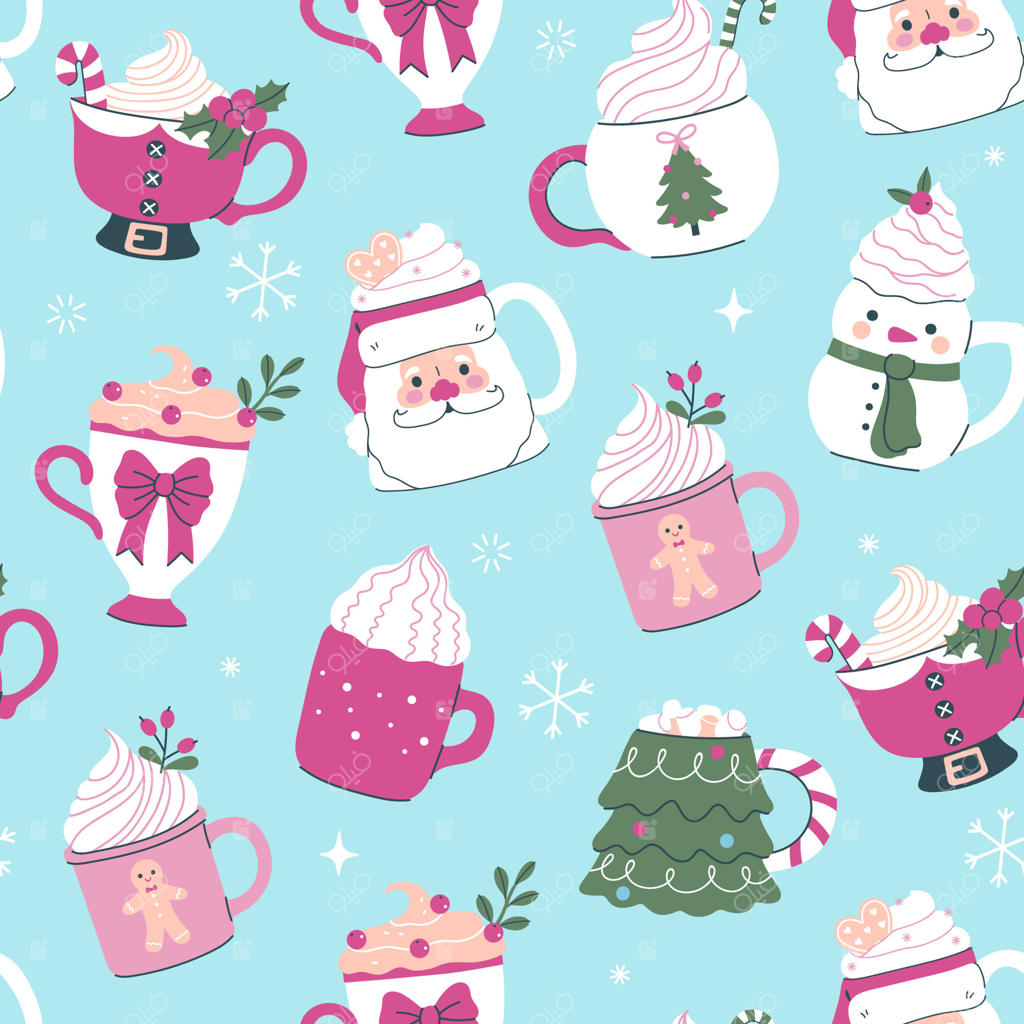 پترن نوشیدنی جشنواره‌ای برای تعطیلات