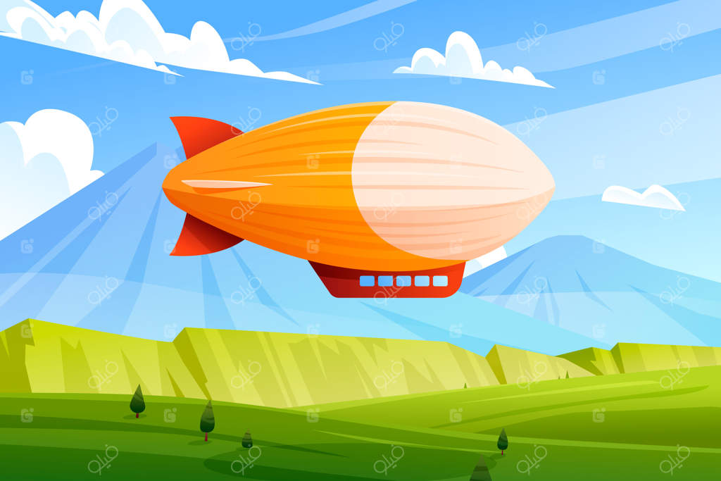 تصویرسازی بالن شیب‌دار