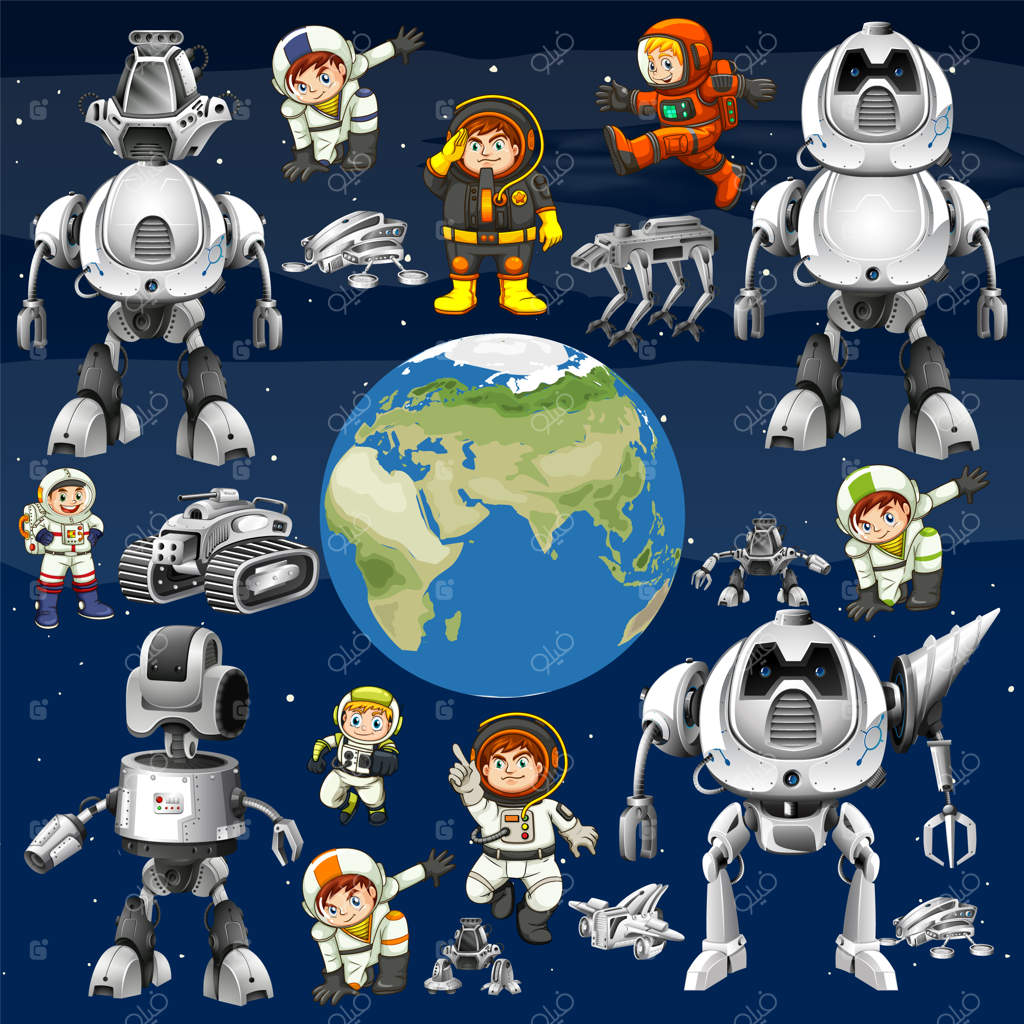 مجموعه‌ای از اجرام فضایی در فضا