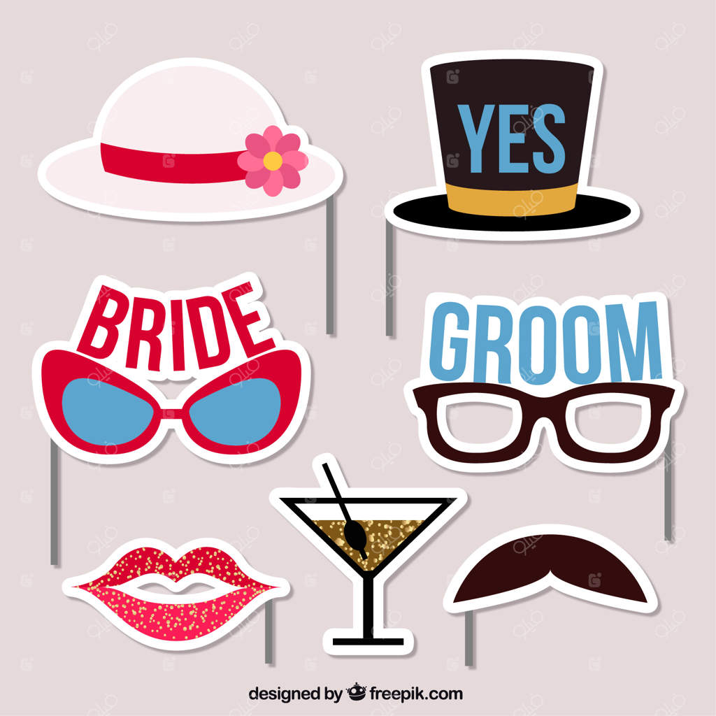 مجموعه لوازم جانبی تخت برای غرفه عکس