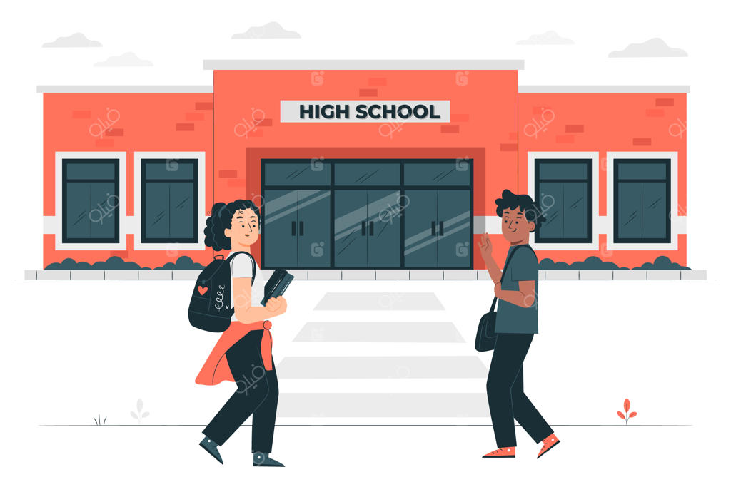 تصویرسازی مفهوم دبیرستان