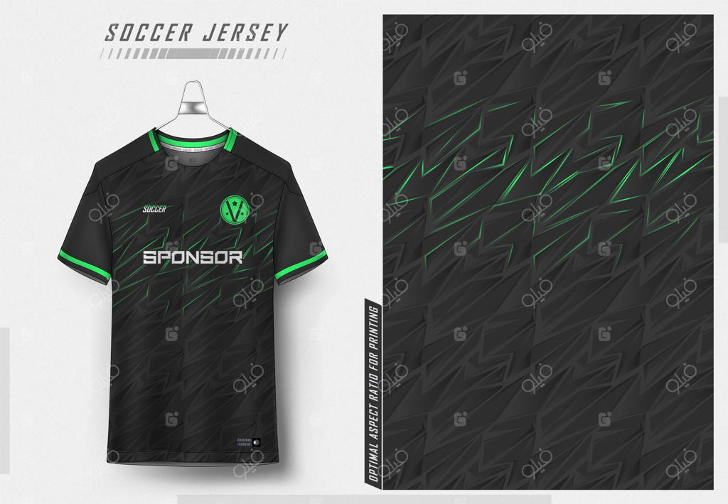 طراحی پیراهن فوتبال برای چاپ سابلیمیشن