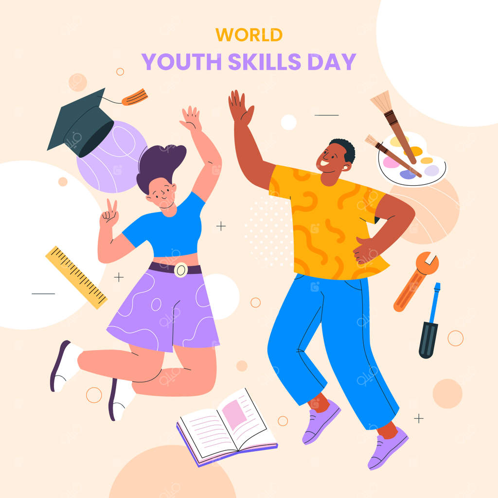تصویرسازی روز جهانی مهارت‌های جوانان