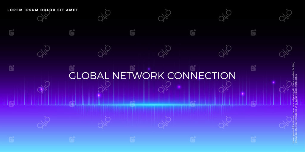 پس‌زمینه فناوری پیشرفته، مفهوم انتزاعی 5G، داده‌های کلان