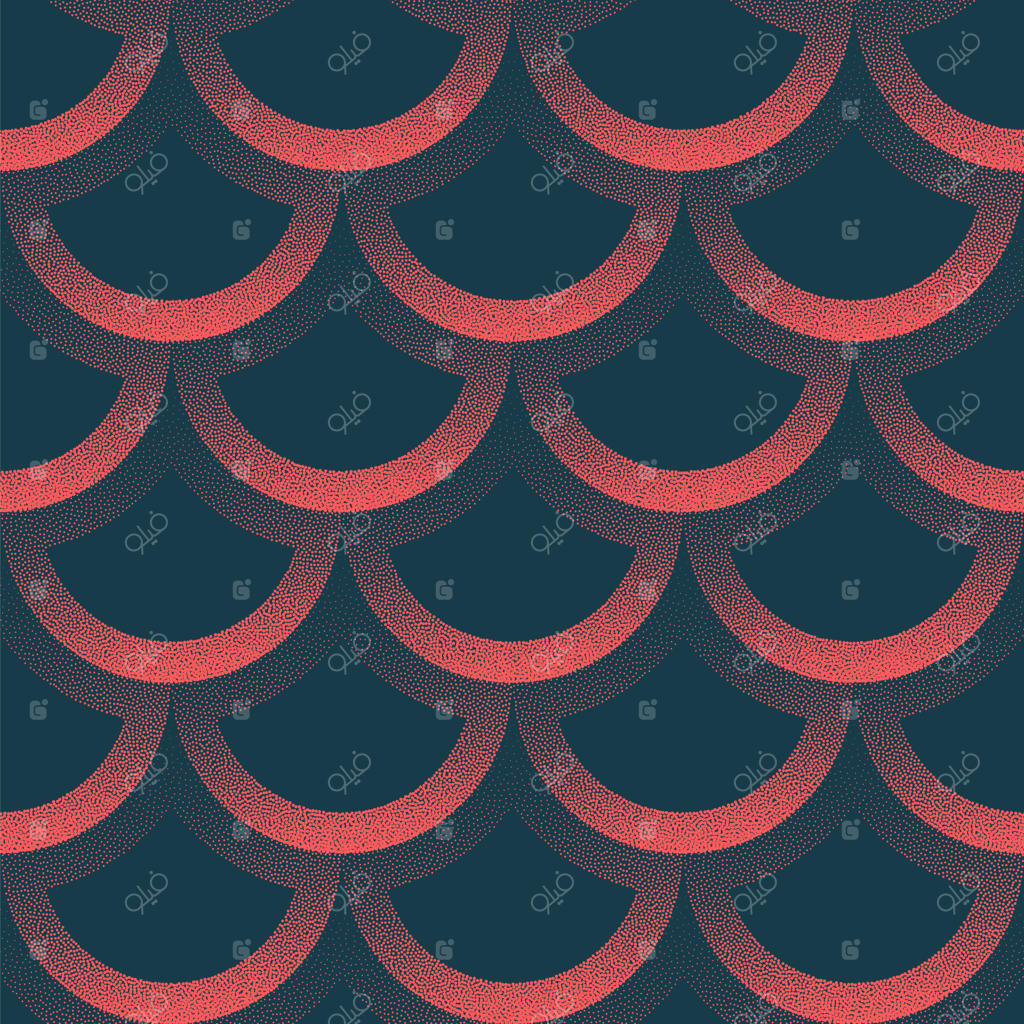 پترن کلاسیک آسیایی با مقیاس بی‌وقفه - پس‌زمینه انتزاعی شیک به رنگ‌ قرمز و مشکی