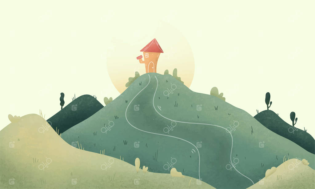 طراحی وکتور تصویرسازی محیط طبیعی