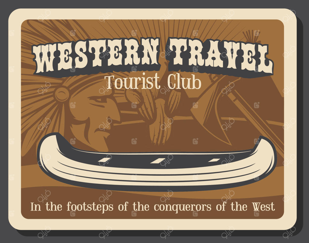 رئیس قبیله‌ی سرخ‌پوستان، چادر، قایق و تبر