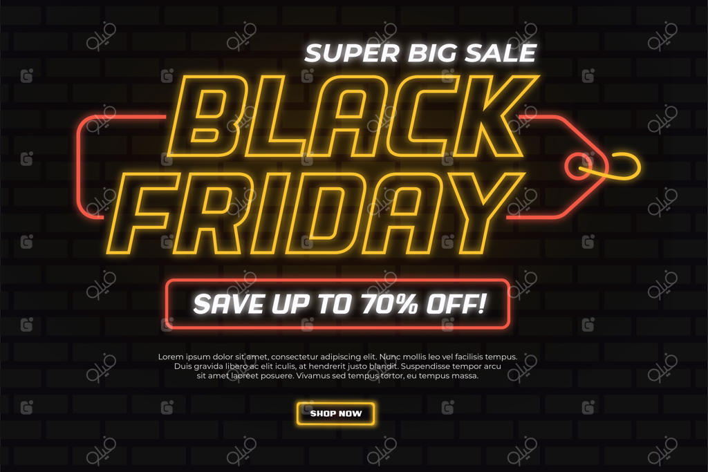 قالب طراحی گرافیکی فروش ویژه بلک فرایدی