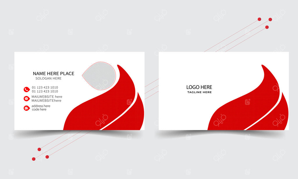 قالب طراحی کارت ویزیت شیک و مدرن