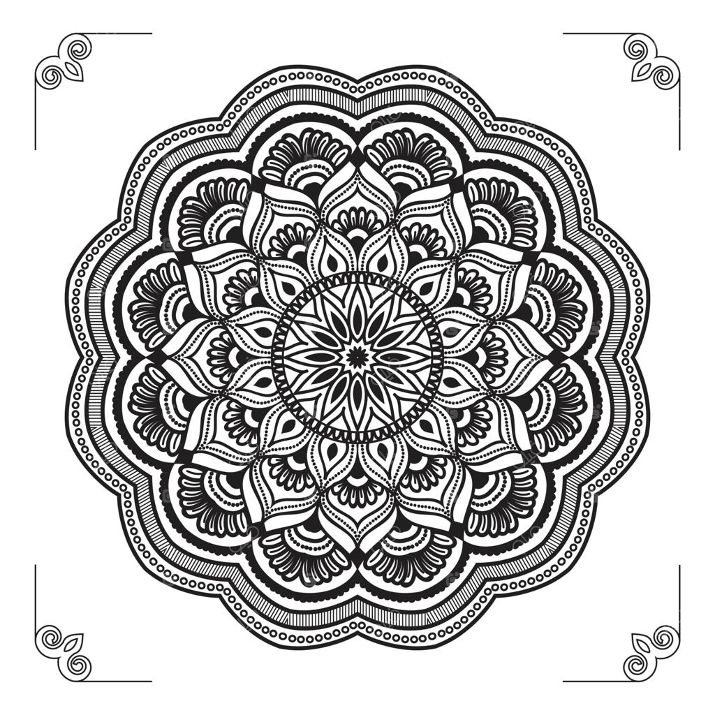 طراحی مدرن و شیک پس‌زمینه وکتور ماندالا اورنمنتال و حرفه‌ای