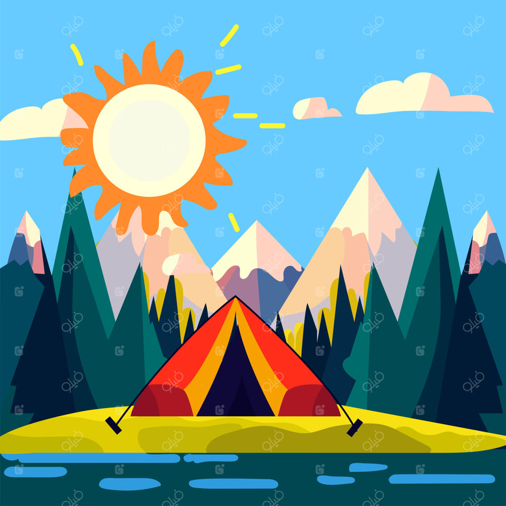 تصویرسازی اردوی تابستانی