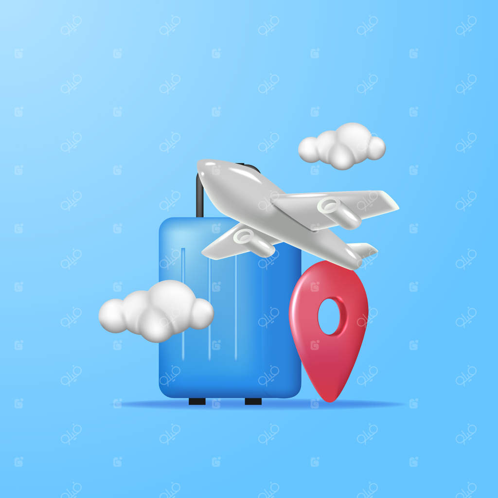 تعطیلات سفر: ماجراجویی با هواپیما و چمدان سه‌بعدی