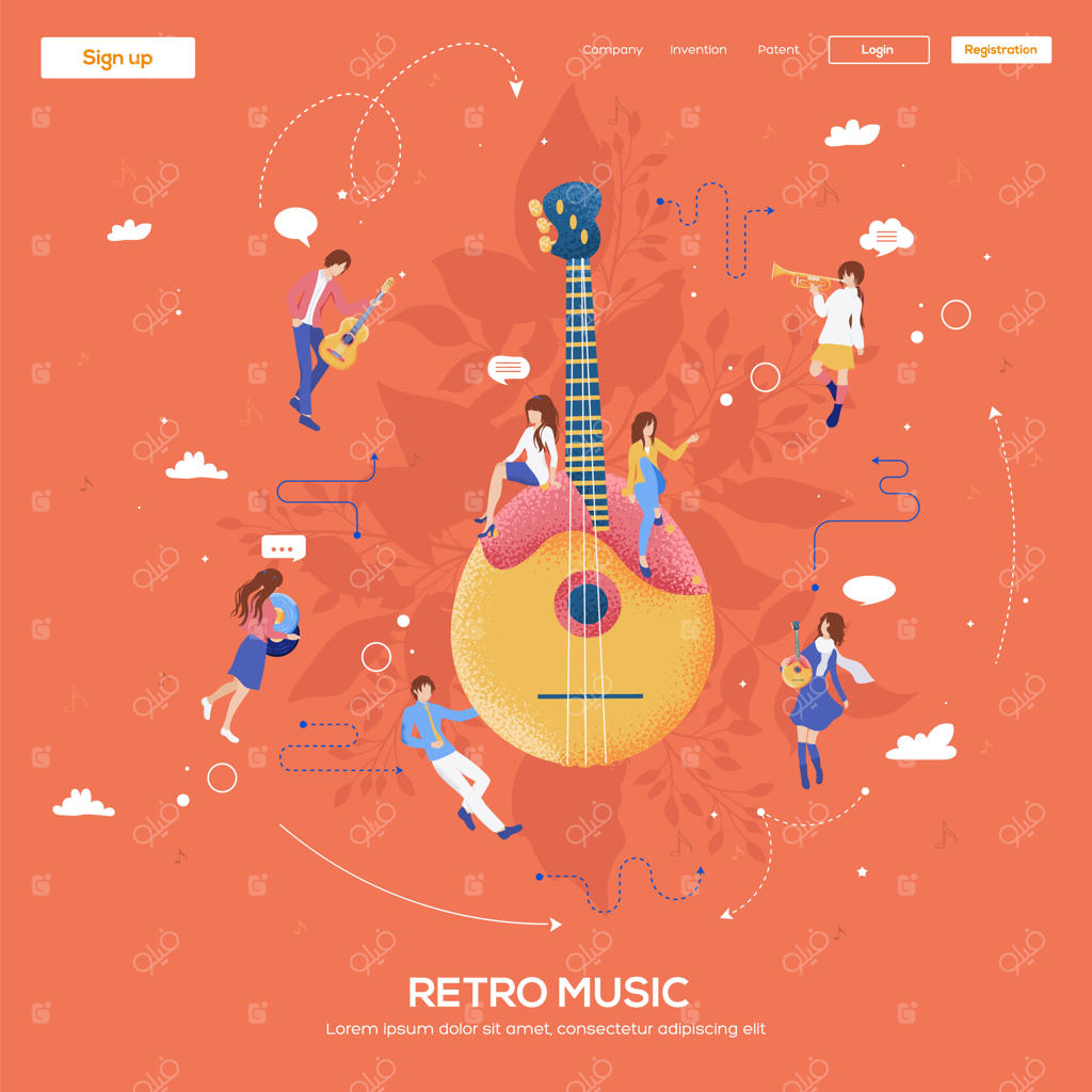 فلاير بالالايکا، مجلات، پوستر، جلد کتاب، بنرها.